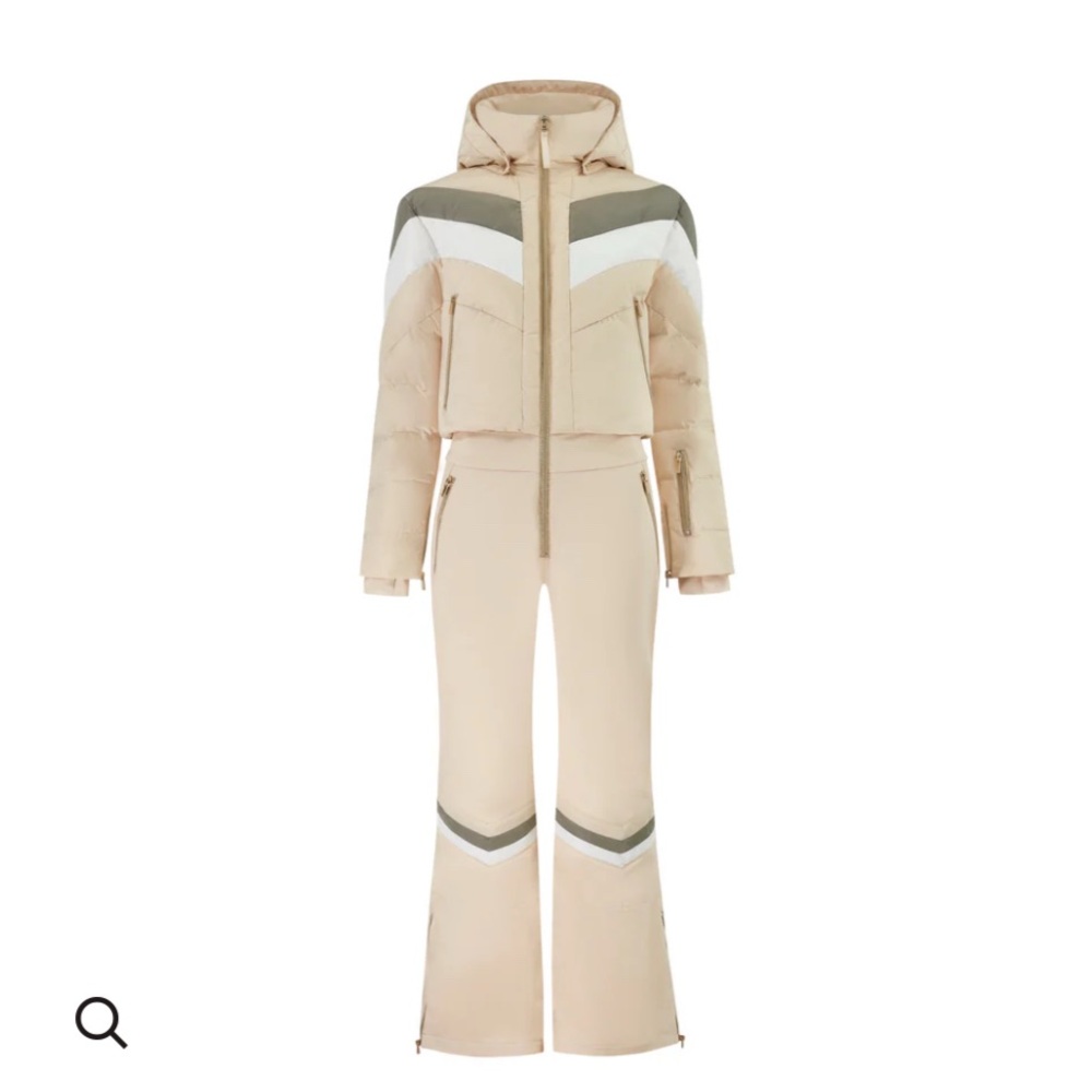 MySundaySki Elegant Beige and White Women's onesie